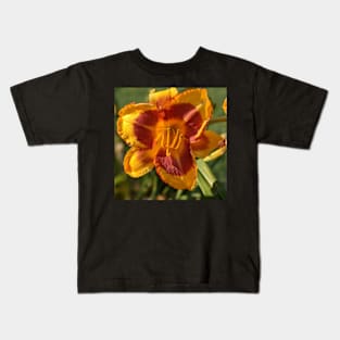 Orange Flower Photographic Image Kids T-Shirt